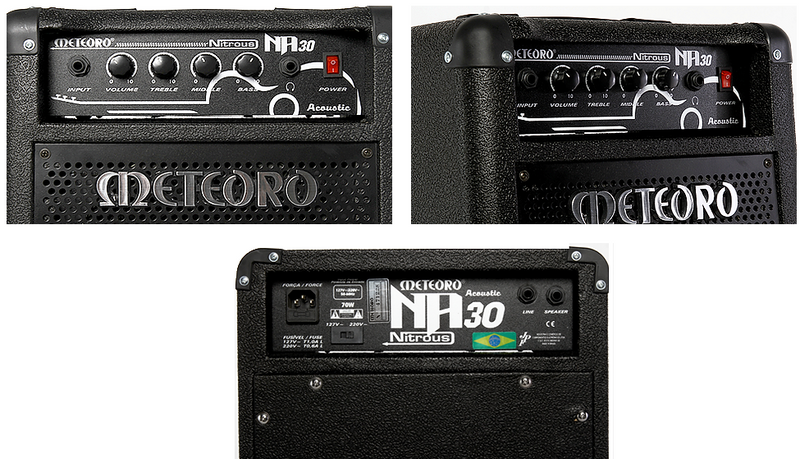 Amplificador PARA Violão  Nitrous NA 30  30 WTTS METEORO