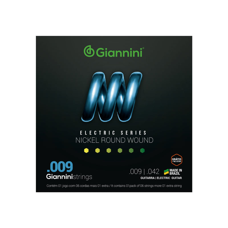 Encordoamento para Guitarra Giannini Nickel Round Wound GEEGST9 (.009 – .042) | Magazine Monteiro